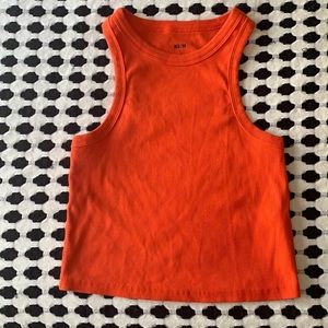 Anthropologie brand Maeve orange cropped tank- size medium